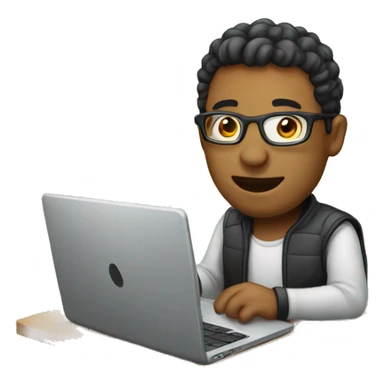 developer with laptop sticker