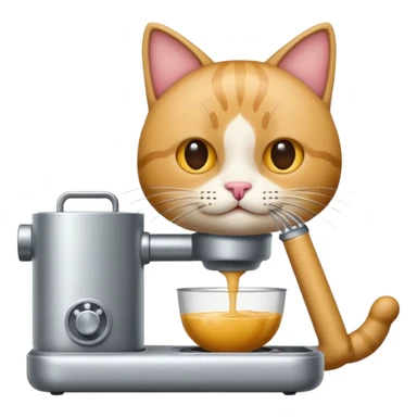 gato cociendo en una maquina de cocer sticker