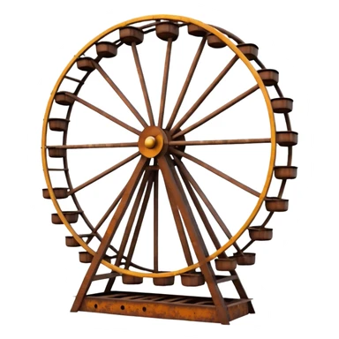 Brown ferris wheel sticker