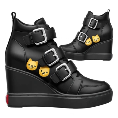 steve madden wedge sneakers hook and loop strap sticker