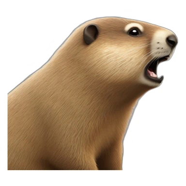 marmota durmiendo sticker