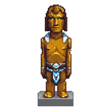 Moai statue with the face of Han Solo sticker