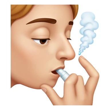 nose sucking air sticker