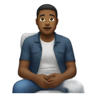 person seated in a train sticker