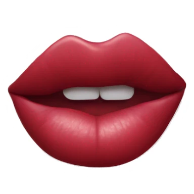 lipstick mark from a kiss sticker