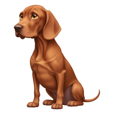 A Magyar vizsla, the Hungarian dog breed  sticker