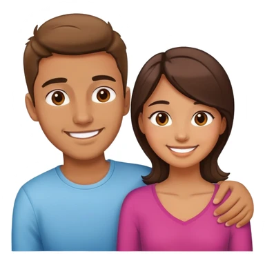 Girl with her boyfriend  sticker