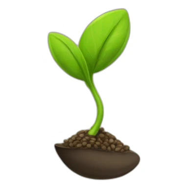 plant seed sticker