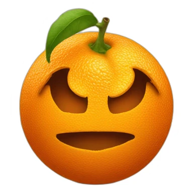 an orange that is rotten sticker