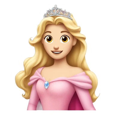Princess Aurora with tiara  sticker