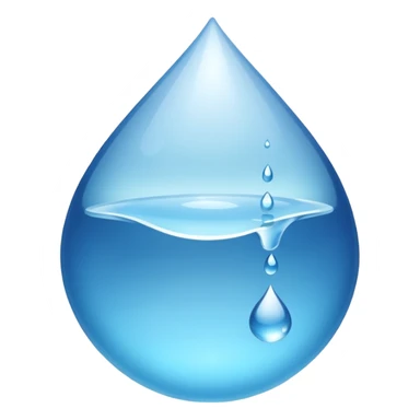 water droplet symbol sticker