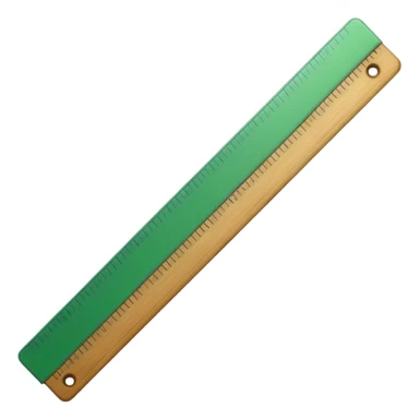green ruler sticker