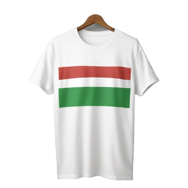 hungarian flag on t-shirt sticker