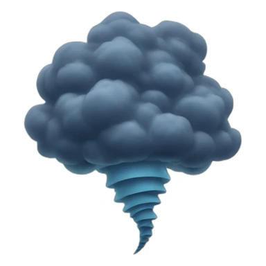 Tornado with lighting sticker