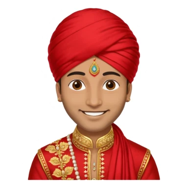 INDIAN WEDDING groom sticker