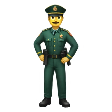 Guardia civil diciendo ok sticker