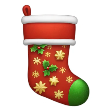 Christmas stocking sticker