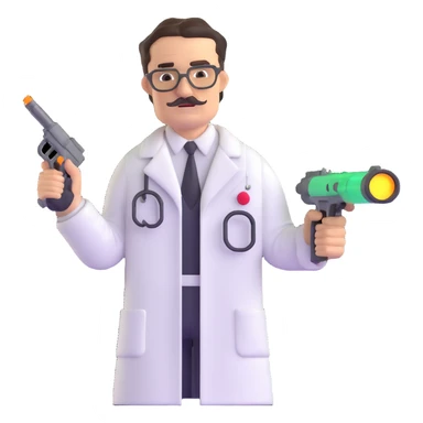 Edward Richtofen mad scientist from Call of Duty Zombies sticker