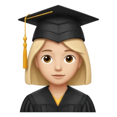 Graduating person sticker