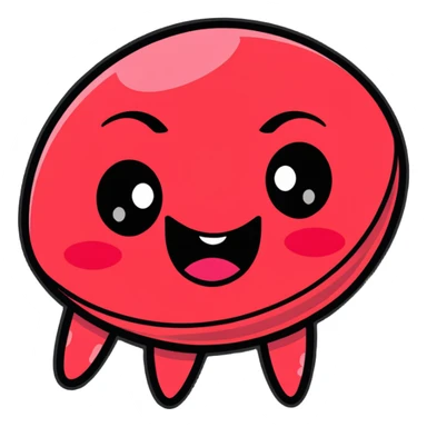 mind-blown face with rubies bursting out sticker