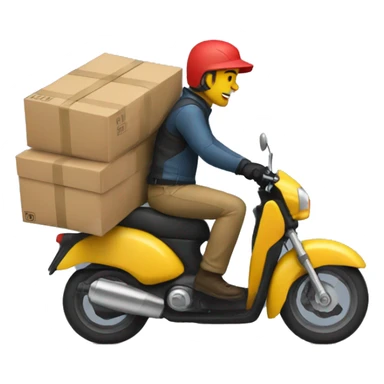 Moto delivery sticker