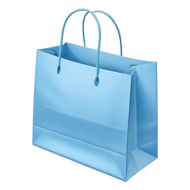 Bundle of Light blue shopping bags sticker