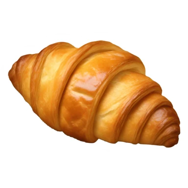 croissant on newspaper sticker