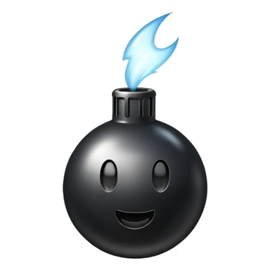 the bomb emoji but also with an exclamation mark to the right of it sticker