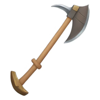 Goofy warrior axe sticker