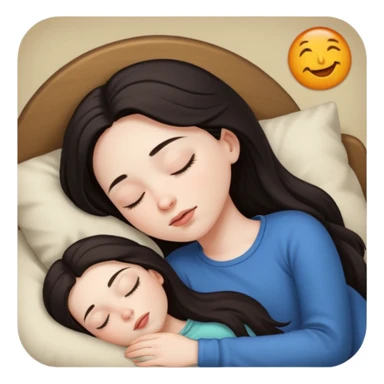Girl sleeping  sticker