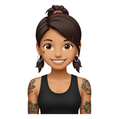 tattooed tourist girl sticker