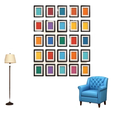 wall with art sticker