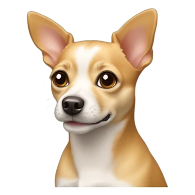 tan terrier Chihuahua mix sticker