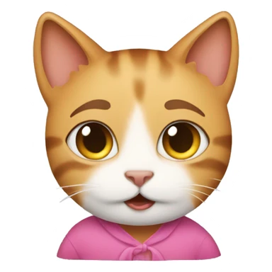 Emoji cat mommy sticker