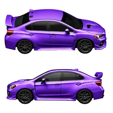 Purple Subaru wrx sticker