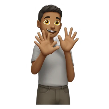 Signe avec les doigts sticker