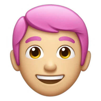 pink-taro-smile sticker