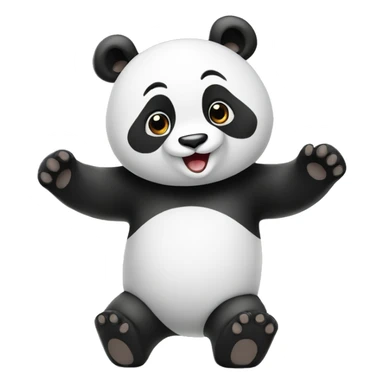 panda with the inscription "Hello" in Russian sticker