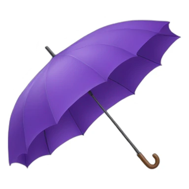purple umbrella sticker