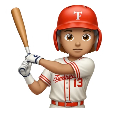 person hitting a home run sticker