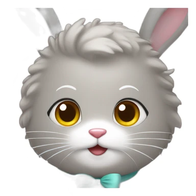 Cute Easter bunny sticker
