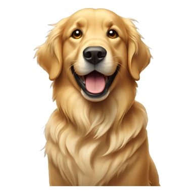 Golfing golden retriever sticker