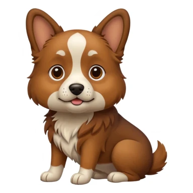 perro cagando Una popi sticker