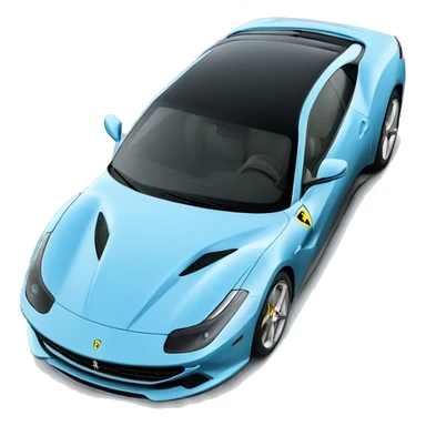 Ferrari Roma in Light blue  sticker