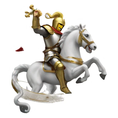 Saint George and The dragone sticker