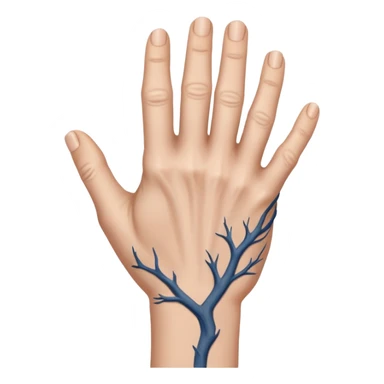 back of left hand sticker