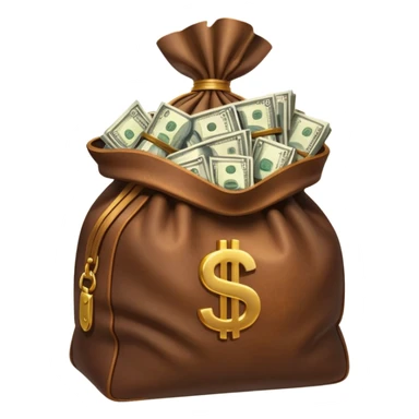 Big bag of cash sticker