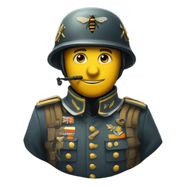 une abeille soldat sticker