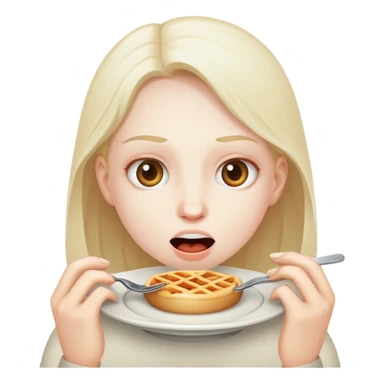 A hungry person sticker