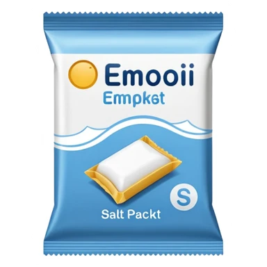 Salt packet sticker